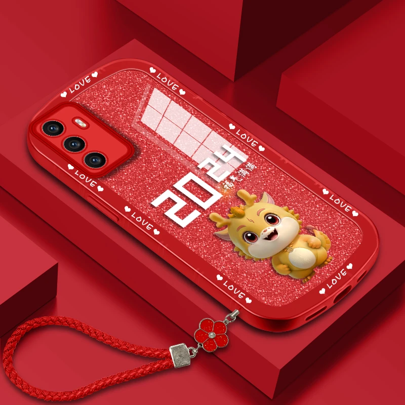 适用oppoa32手机壳福气满满透明硅胶小胖妞软壳全包保护套福气龙