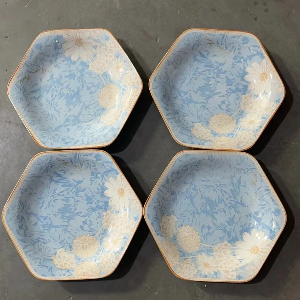 轻奢网红创意款式6角盘