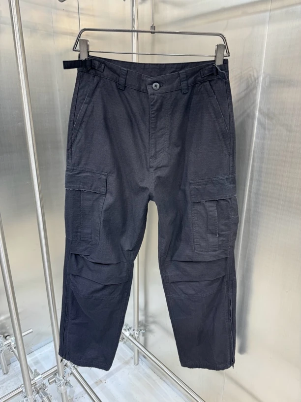 高端货 天花板级 宽松版型 裤脚拉链设计 直筒裤 立体剪裁多口袋