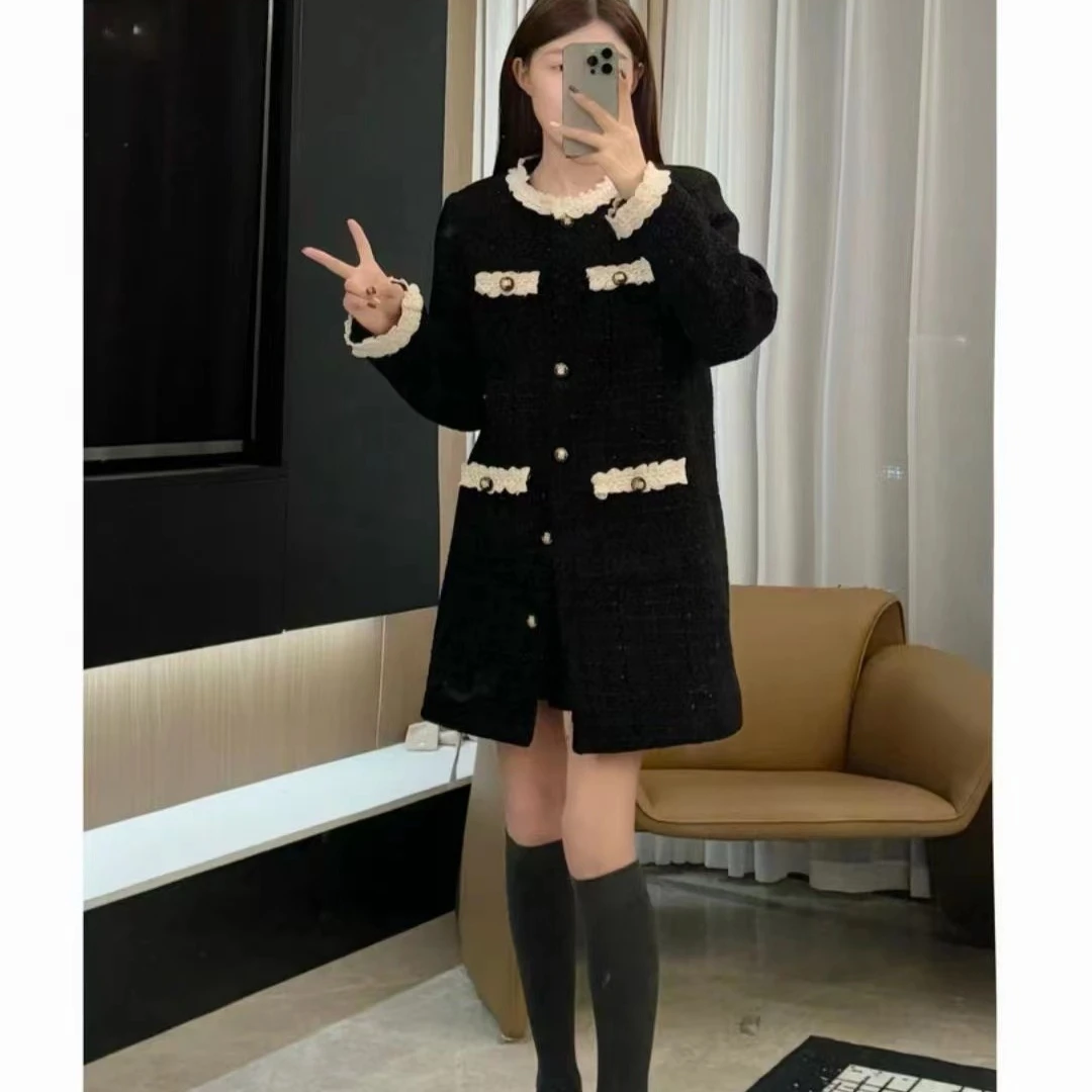 【蕾丝外套】百搭加称上衣春秋新款花边蕾丝拼接高级香风时尚女外套