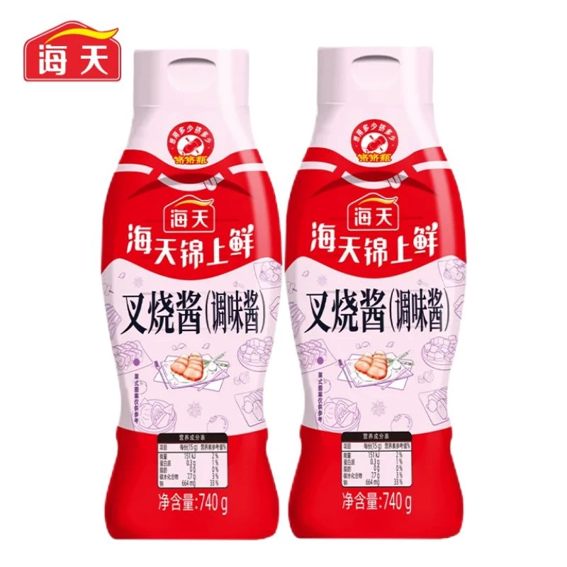 海天锦上鲜叉烧酱740g挤挤瓶家用叉烧排骨广式蜜汁红烧肉调味酱