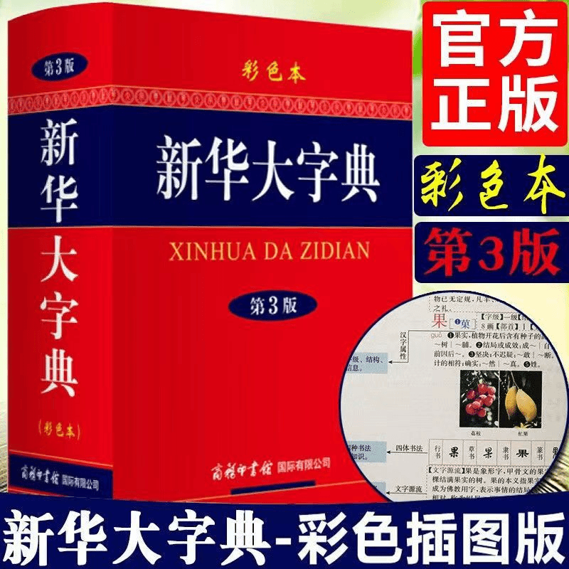 新华大字典 第3版 彩色本全新正版 学生工具书初中高中小学辞典书