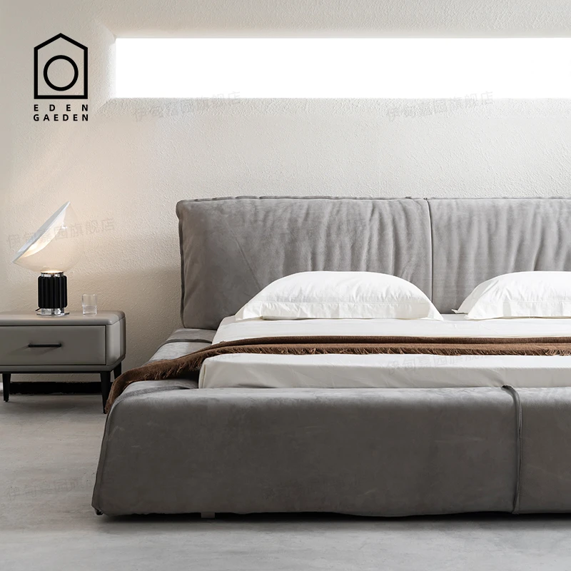 baxter巴黎床意式极简轻奢布艺床现代简约主卧双人全真床北欧婚床