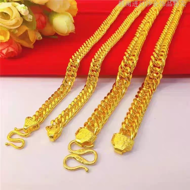 合金项链 老板项链 古巴项链 马鞭链 男士项链 时尚潮流 经典百搭