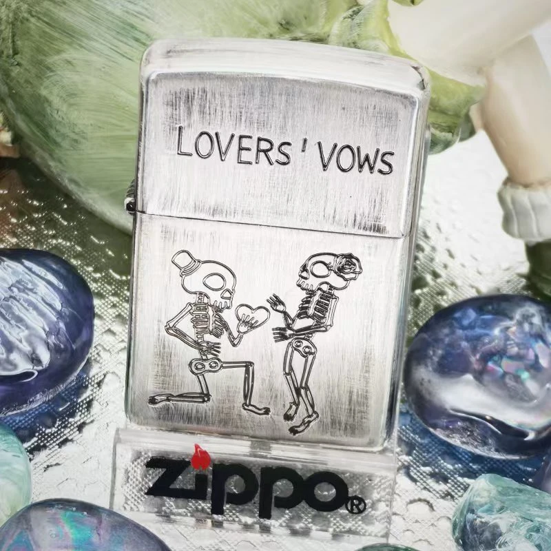 ZIPPO/芝宝【官方正品】做旧骷髅爱的誓言HBJ1