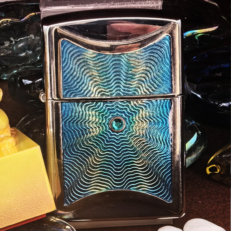 ZIPPO/芝宝【官方正品】水晶涟漪水晶镶嵌徽章火机MBJ1