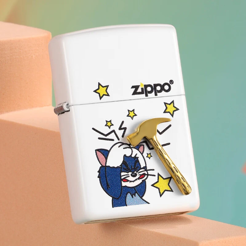 ZIPO/芝宝【官方正品】当头一棒Tom and Jerry徽章机DYJ1