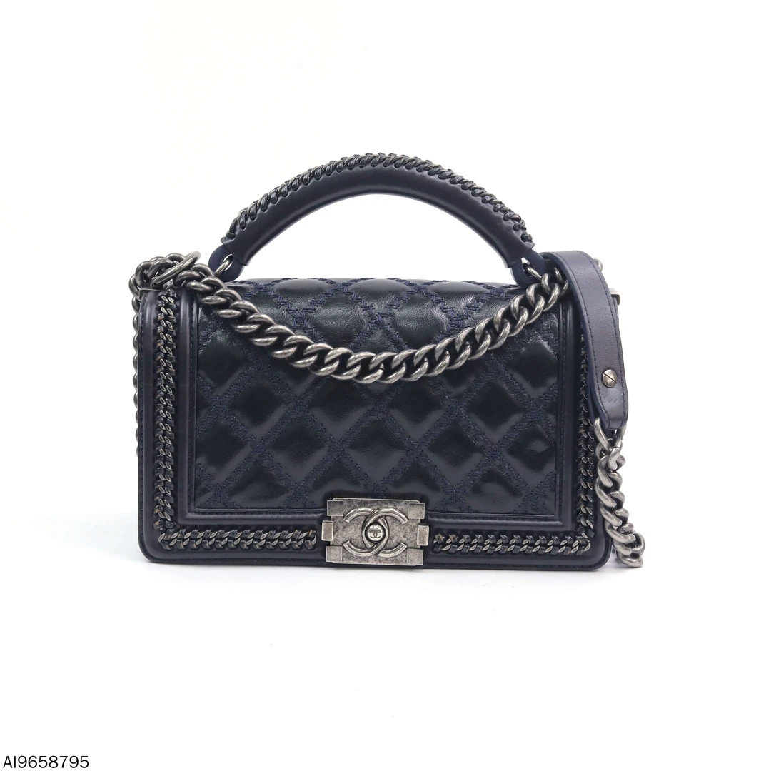95新 Chanel/香奈儿 leboy宫廷秀款链条包AI9658795