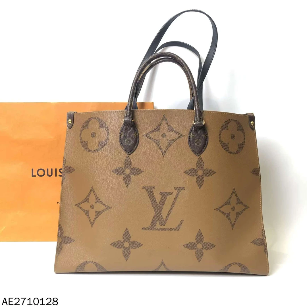 95新 LouisVuitton/路易威登 老花onthego大号托特包/AF7394776