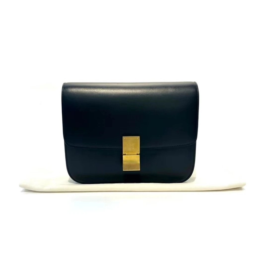 99新 Celine/思琳 赛琳黑金豆腐包BOX A级使用/20231380