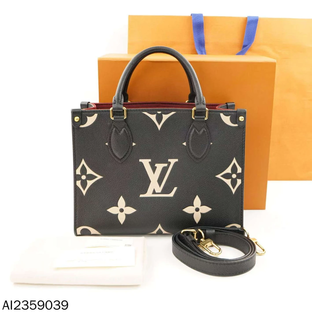 99新 LouisVuitton/路易威登 onthego小号单肩包/芯片/AI1845892