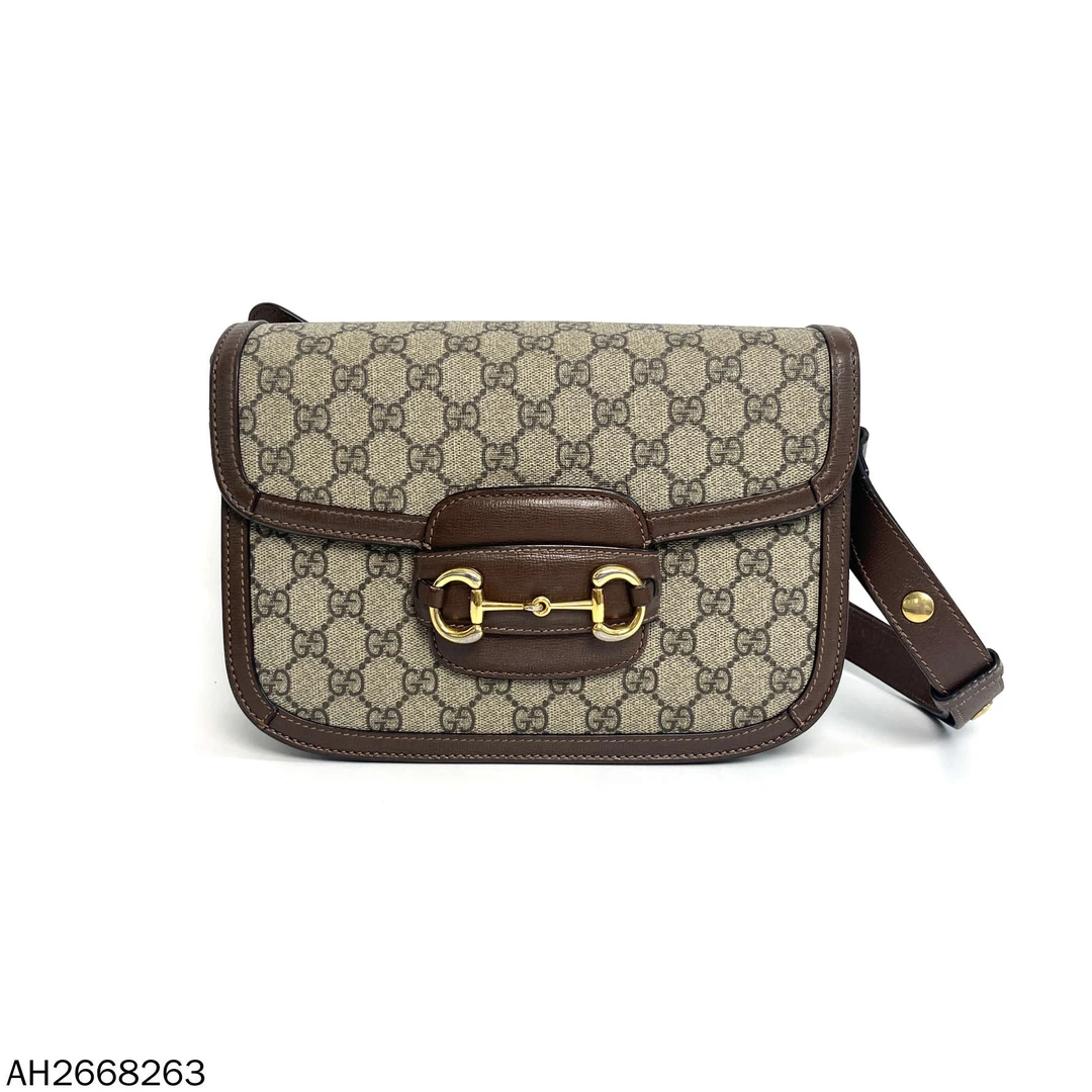 95新 GUCCI/古驰 老花中号1955单肩斜挎包/AH2668263