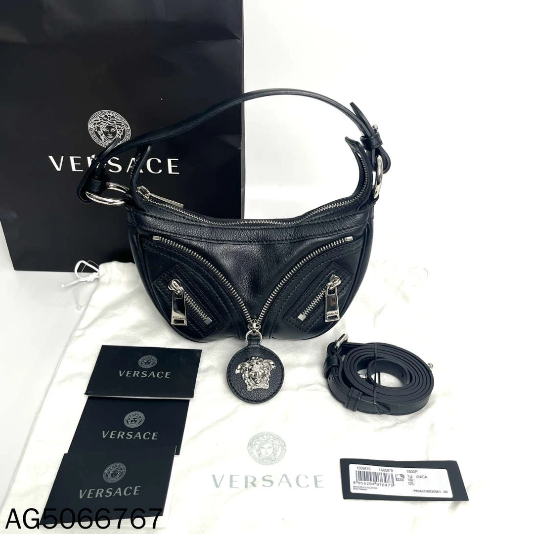 95新 Versace/范思哲 范思哲黑色单肩腋下包AG5066767