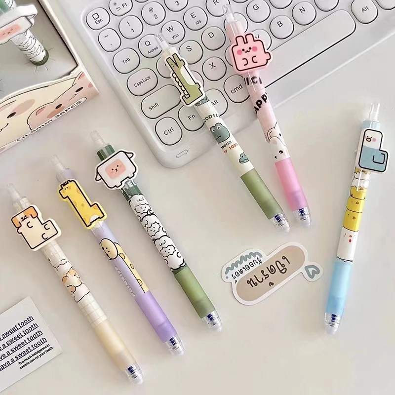 2892  尤美0.5mm动物乐园按动贴片中性笔