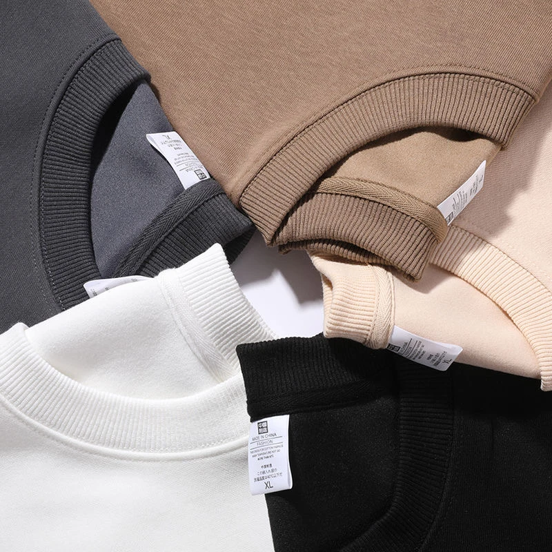 重磅纯棉美式小众春秋款长袖t恤女宽松百搭印花潮牌卫衣女