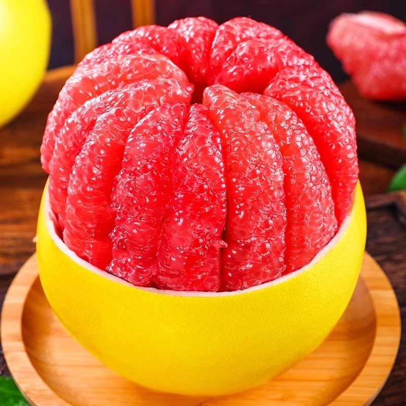 红心蜜柚精选头茬三红蜜柚带箱5斤新鲜采摘清甜多汁酸甜可口
