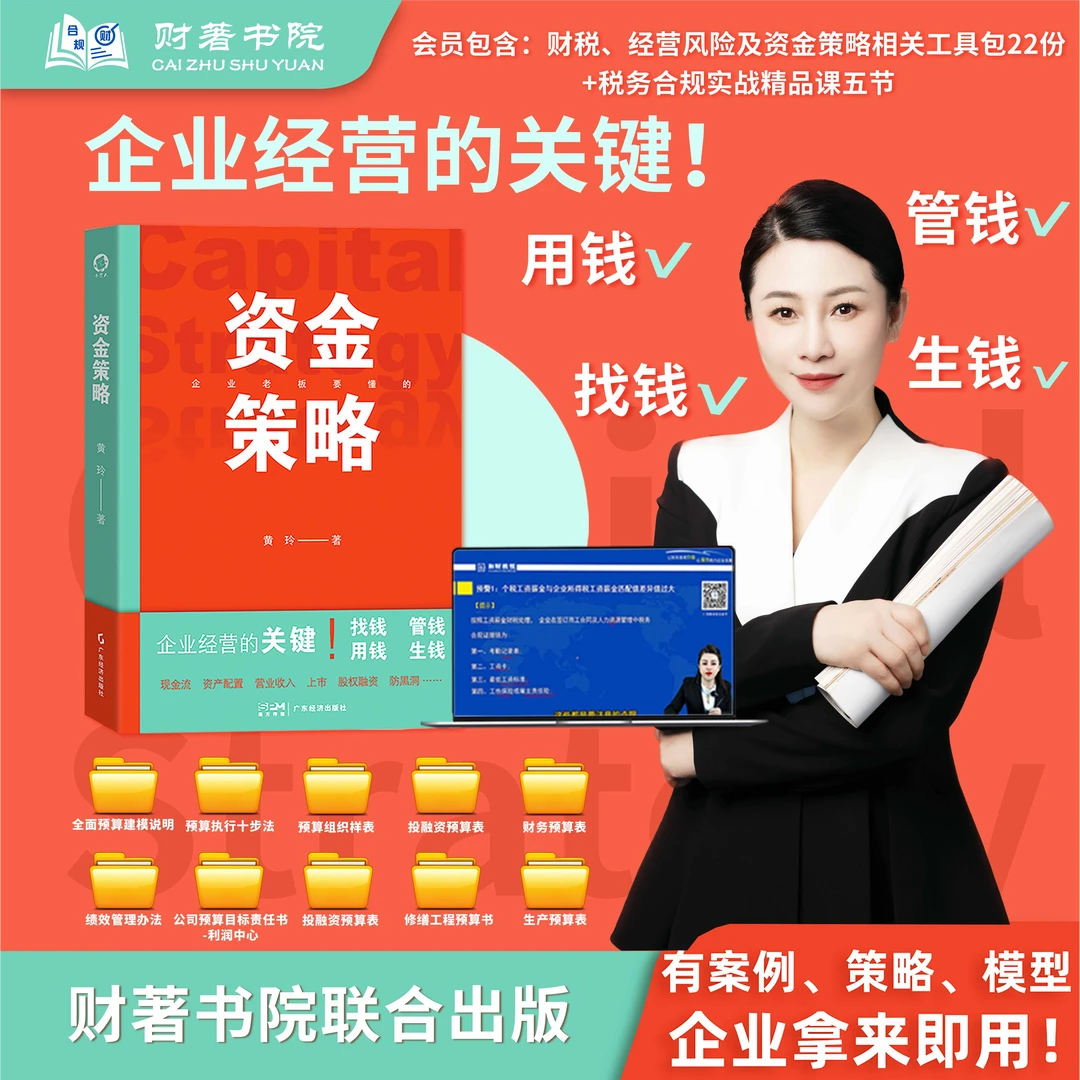 【新书】企业资金管理财税图书 资金策略（融资策略）金融财税类 黄玲