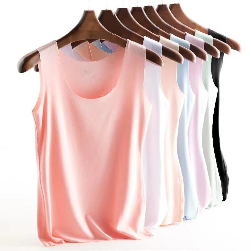 【3件装】儿童雅赛尔亲肤冰凉高弹无痕夏季薄款纯色男童女童背心