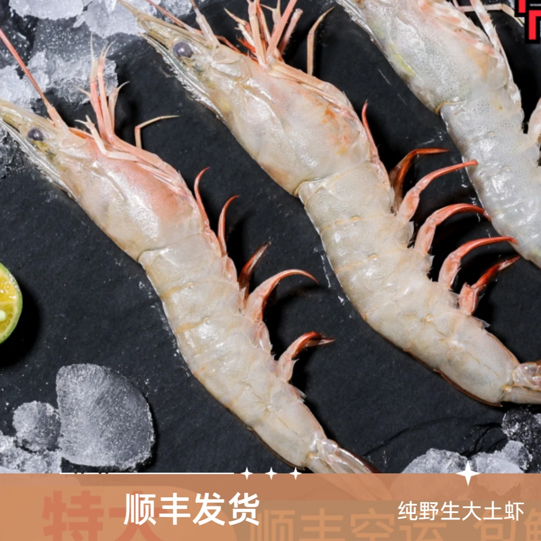 【纯野生大土虾】祥芝本港海鲜麻虾沙卢虾真空 顺丰发货