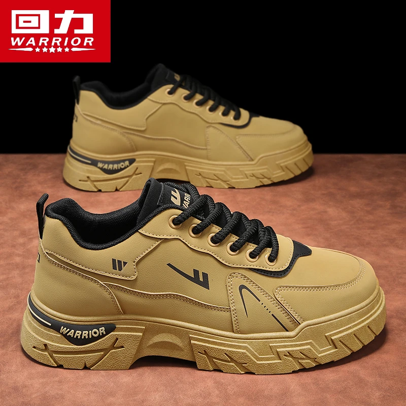 回力工装鞋男鞋秋季新款防滑耐磨劳保鞋子男士上班工作马丁靴1821