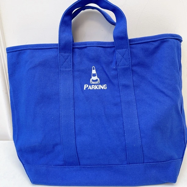 53346  蓝色大号加厚帆布包，包带可调节，尺寸：47*34cm