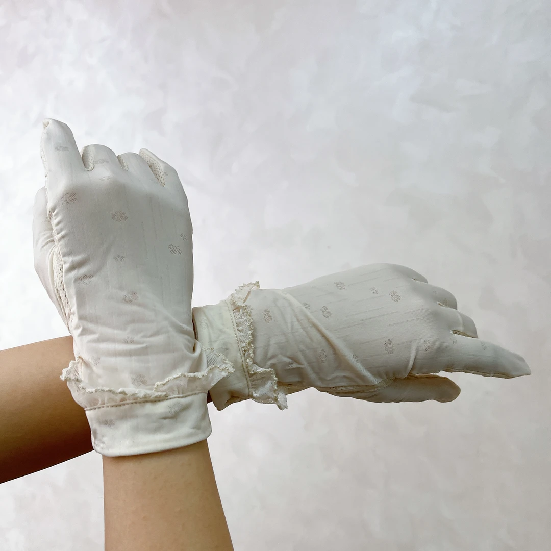 53512 碎花短款女士触屏防晒手套，防太阳UPF指数50+