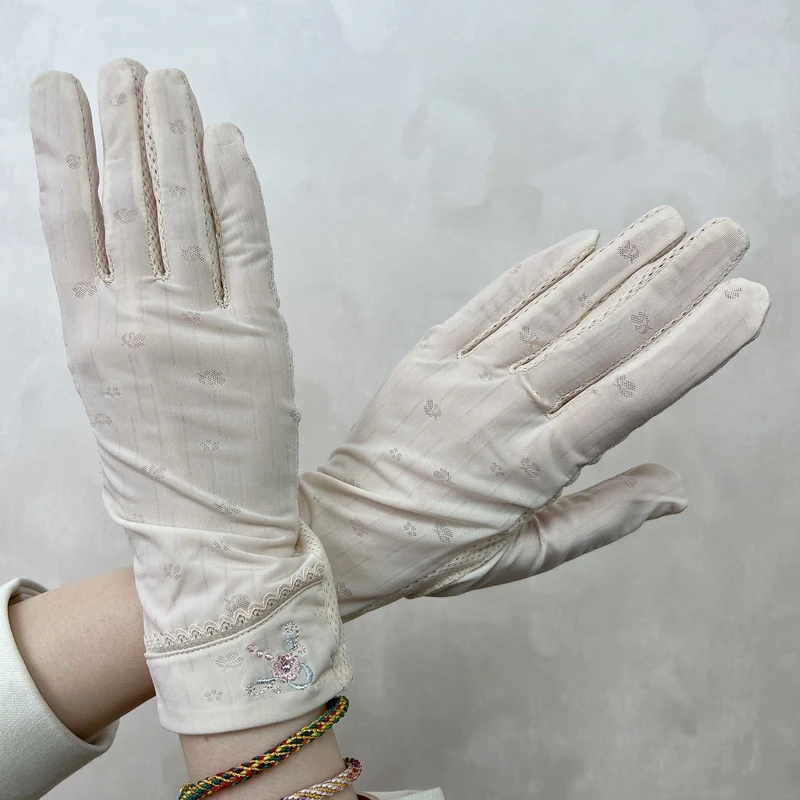 54489 镂空款女士触屏防晒手套，防太阳UPF指数50+