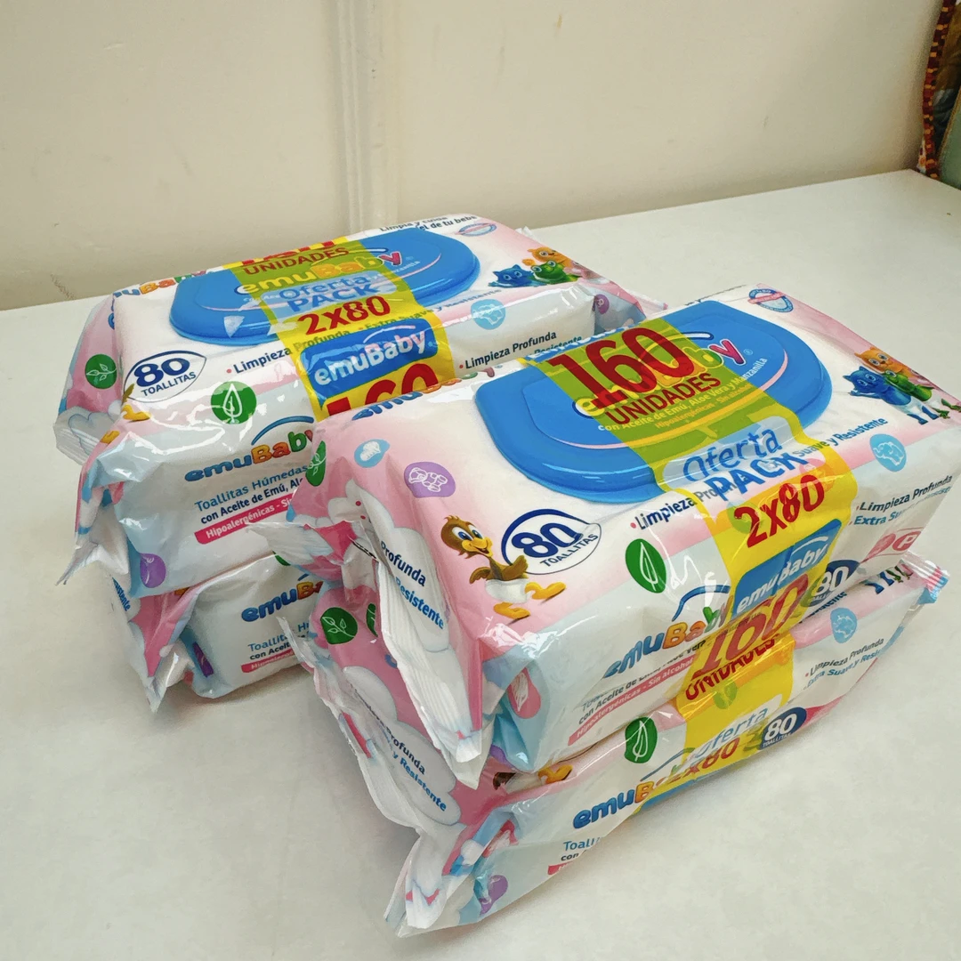 53749 外单，湿巾浮力装，80抽X4包，共320抽