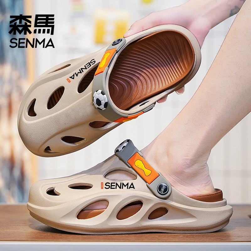 森马男鞋夏季新款外穿防滑耐磨包头凉拖鞋开车两用软底舒适踩屎感