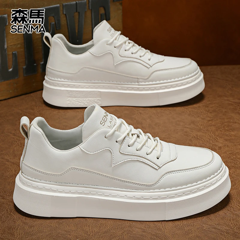 森马男鞋夏季简约百搭休闲厚底增高板鞋软底防滑学生轻便小板鞋男