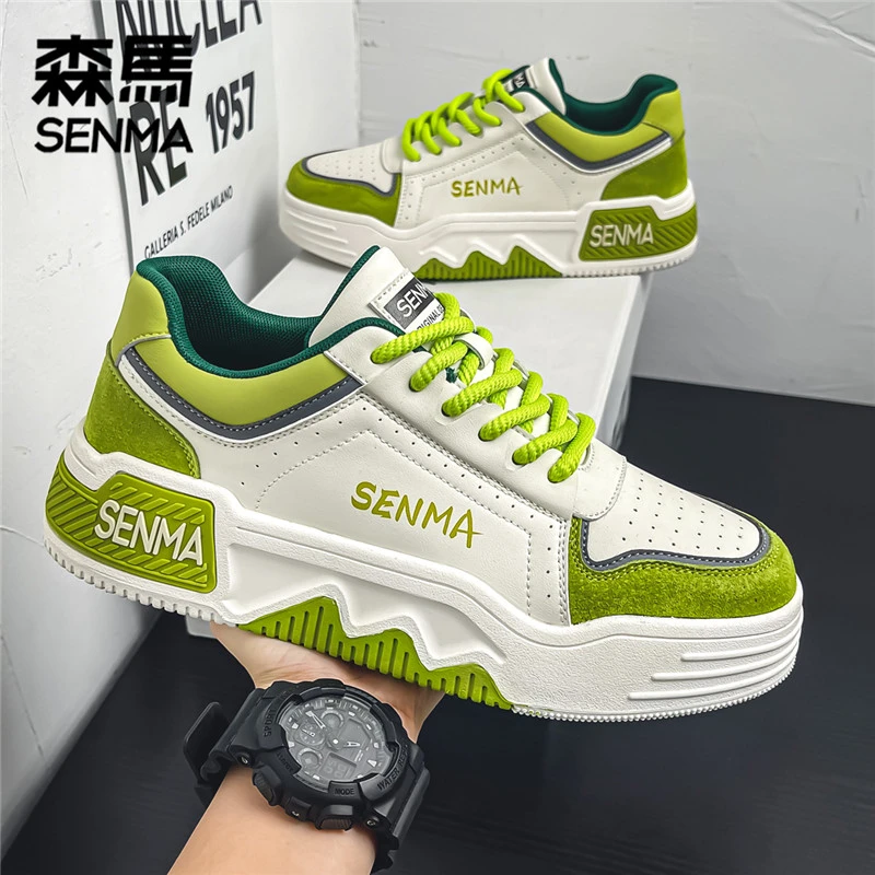 森马男鞋冬季男士休闲百搭舒适潮鞋韩版潮流厚底学生低帮板鞋男款