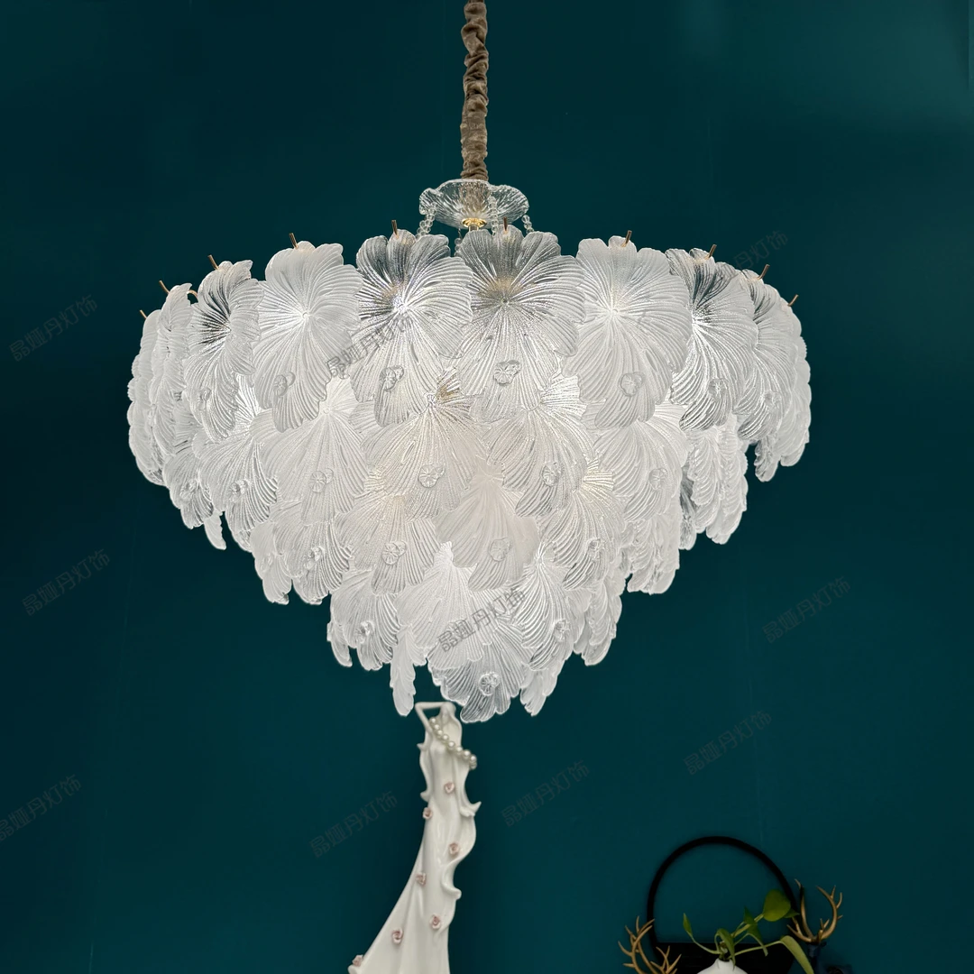 2024新款琉璃客厅灯轻法式轻奢时尚创意家用卧室餐厅灯奢华灯饰