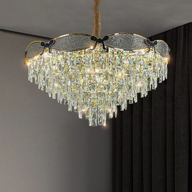 客厅水晶吊灯后现代轻奢餐厅灯卧室房间高档大气简约创意美式奢华