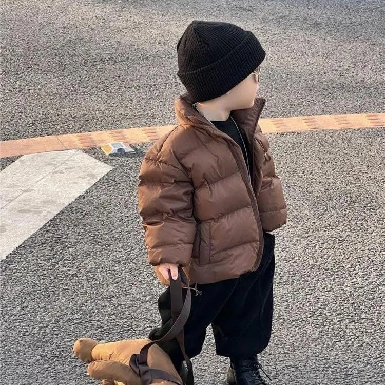 男童棉服2023冬季新款儿童衣洋气百搭宝宝棉袄帅气休闲棉服外套