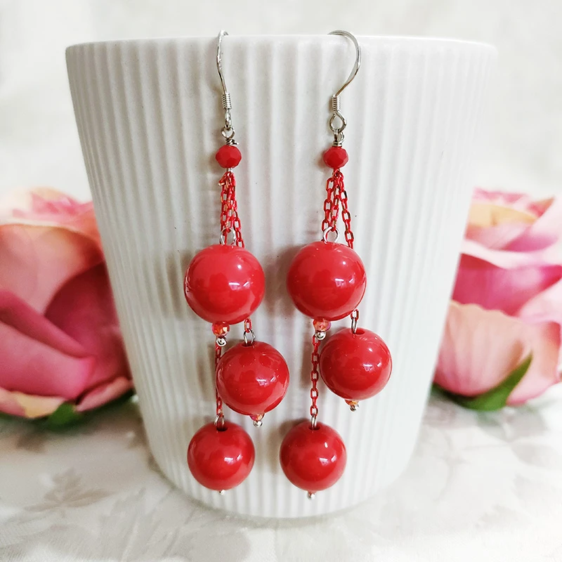 铜合金耳饰 民族风手工气质流苏耳坠耳环3457