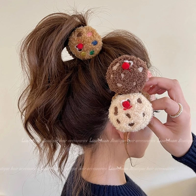 窝趣~可爱高马尾抓夹小号半扎发夹女2023新款后脑勺秋冬夹子头