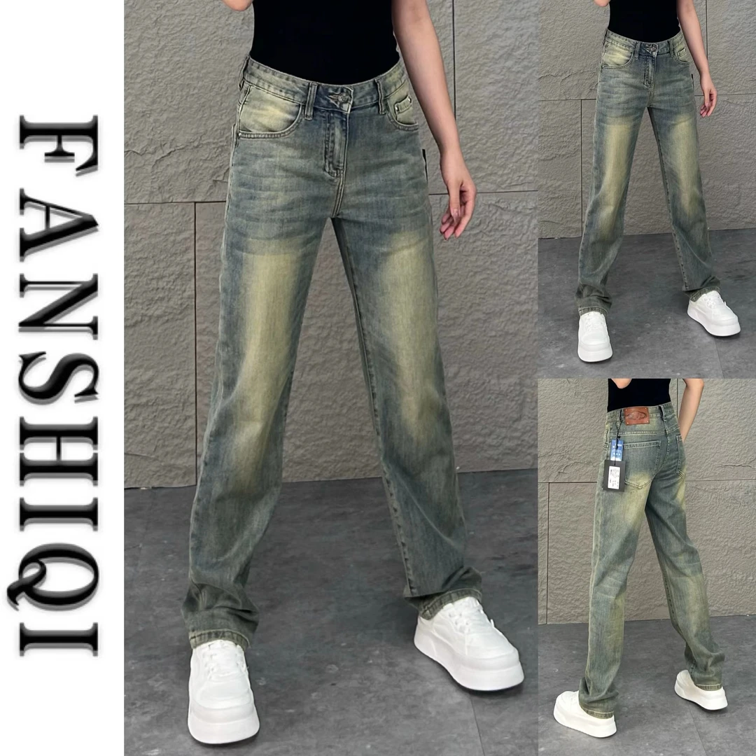 秋季高端男士薄款休闲直筒牛仔裤复古水洗宽松百搭时尚牛仔裤3128