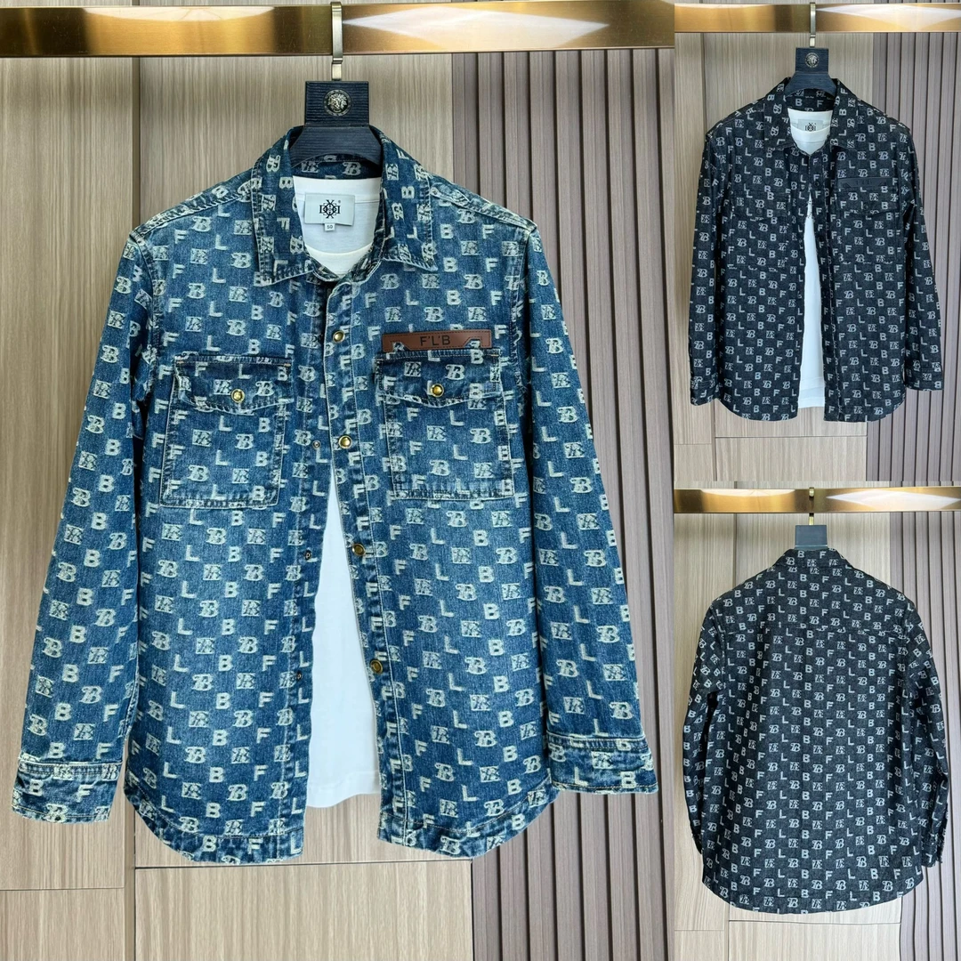 2024秋季新款男士复古纯棉宽松牛仔外套时尚休闲百搭牛仔上衣3201