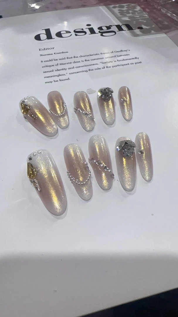 （A028洛丽塔）高级感气质仙女手工穿戴甲