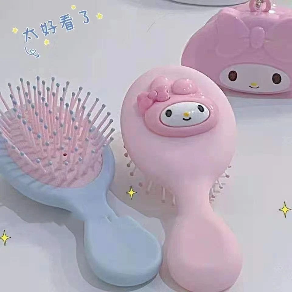 可爱卡通美乐蒂玉桂狗气垫囊梳子便携可爱粉色女孩便携式小型梳头