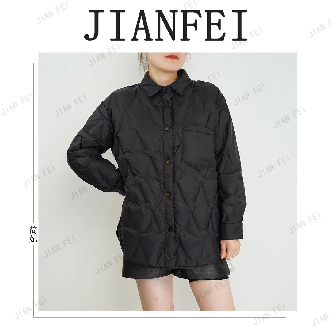【大V】JIANFEI/简妃SS0608 轻薄羽绒服 白鸭绒 羽绒服女士外套