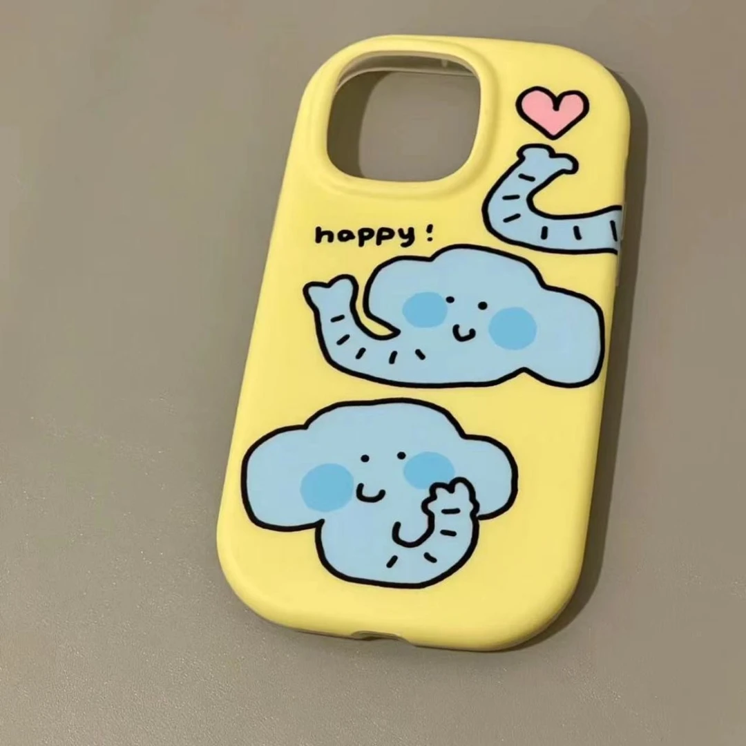 新款苹果iphone15软壳OPPO荣耀华为小米vivo奶油手机壳个性创意女