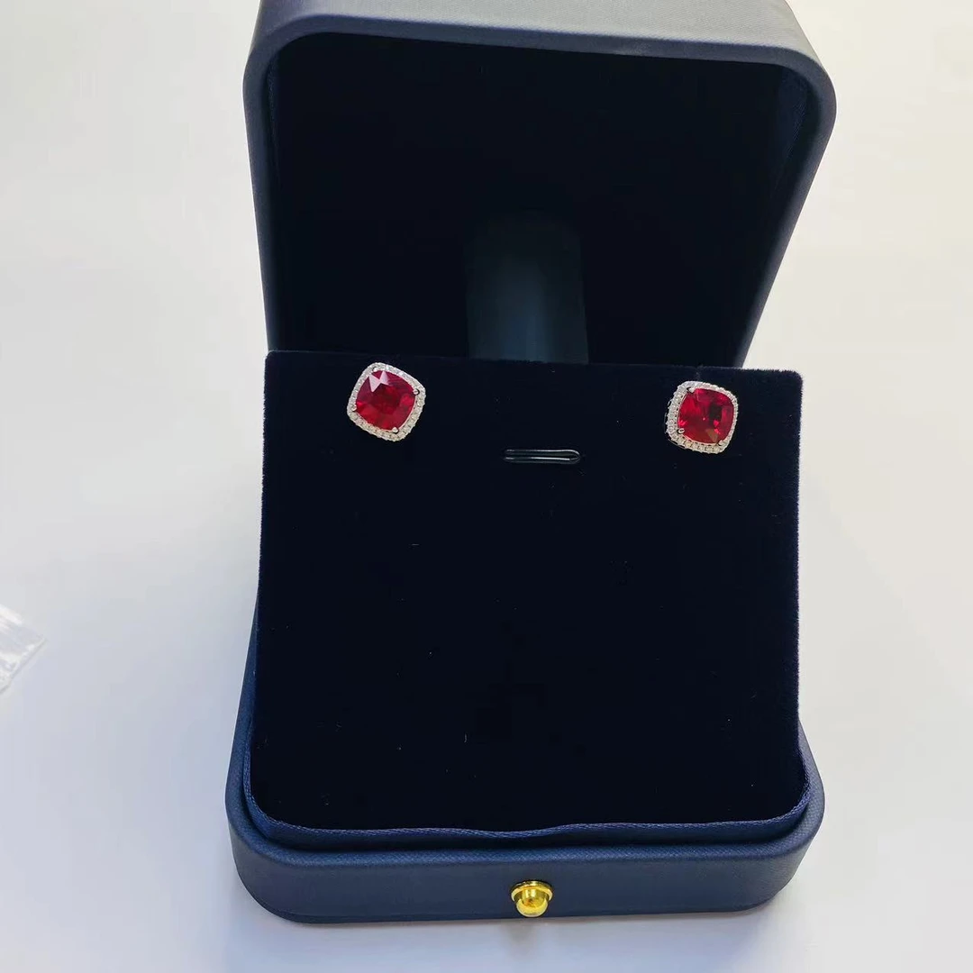 【美佳甄选】烈焰之心红色耳饰ZSS 6495