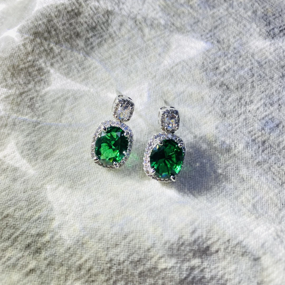 吊坠 【美佳甄选】绿野仙踪绿色耳环 JH 6850