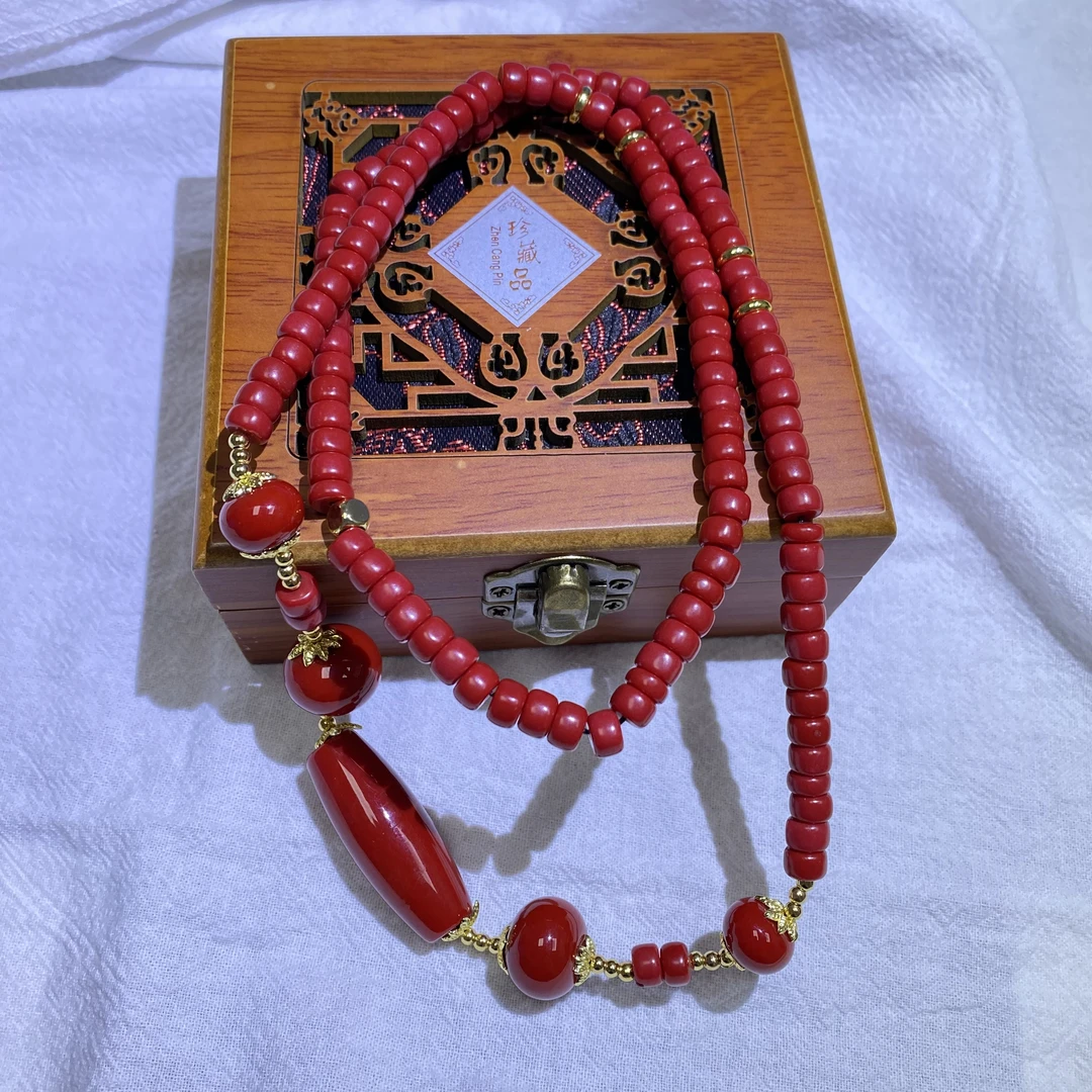 【美佳甄选】烈焰之心红色项链 LM 6945