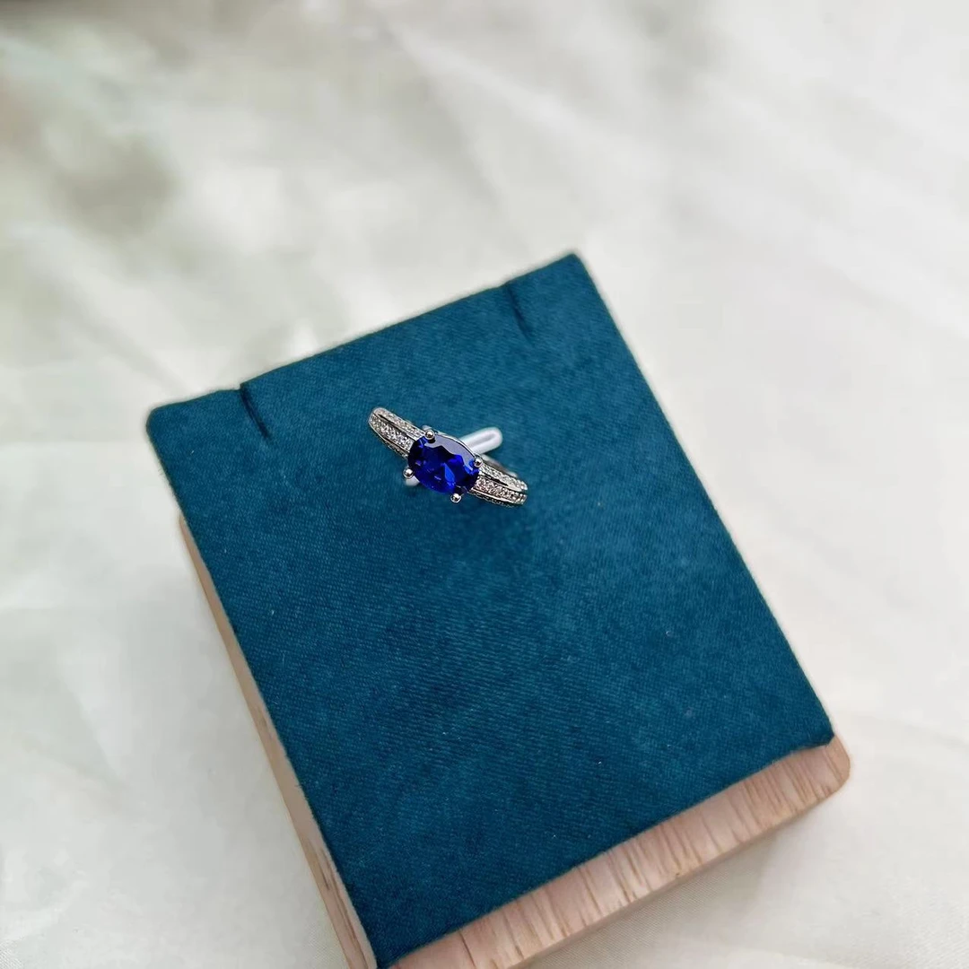 戒指 【美佳甄选】灿蓝星辰蓝色戒指 JH 5974