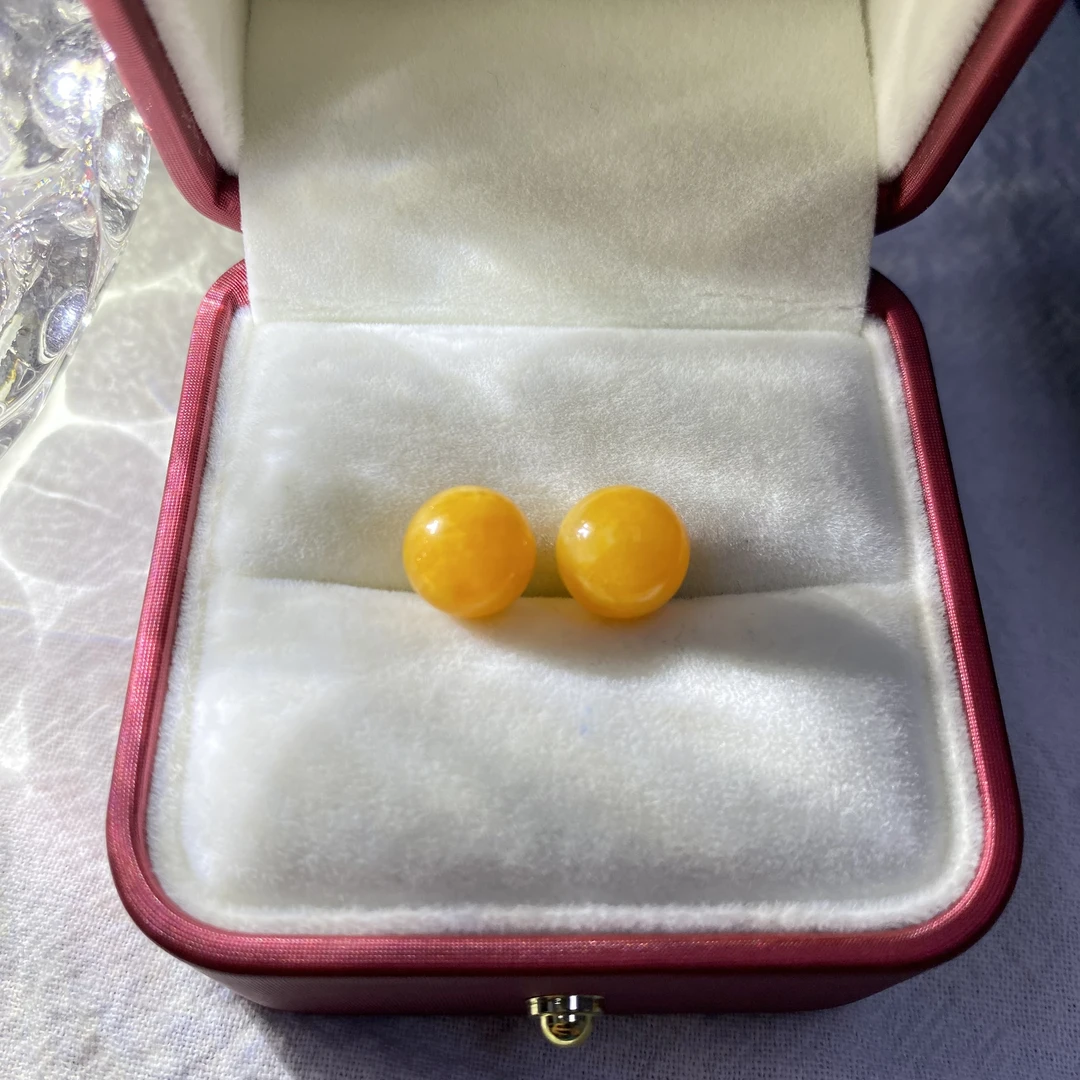 【美佳甄选】熠熠生辉黄色耳饰LJB 6760