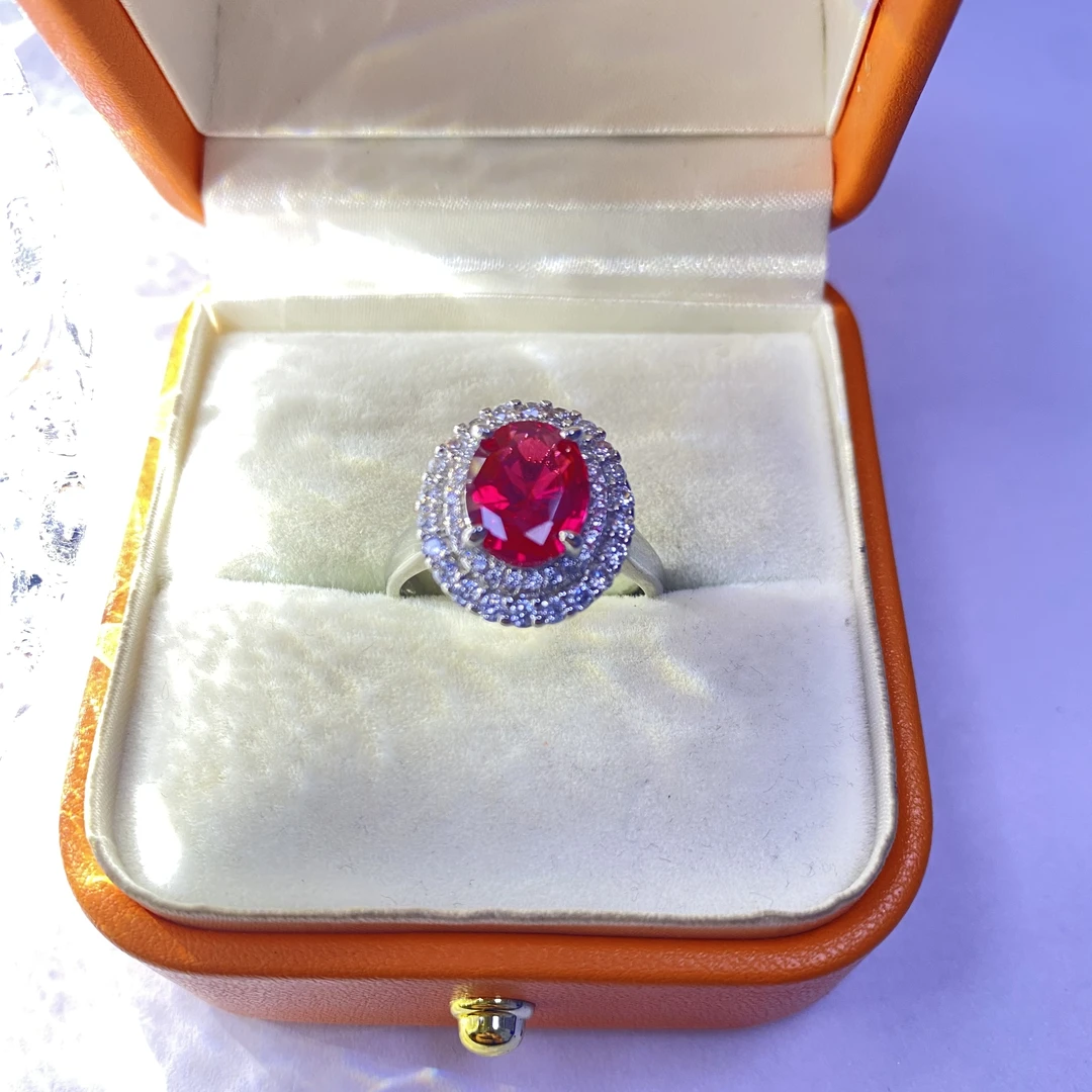 戒指 【美佳甄选】烈焰之心红色戒指JH 6744