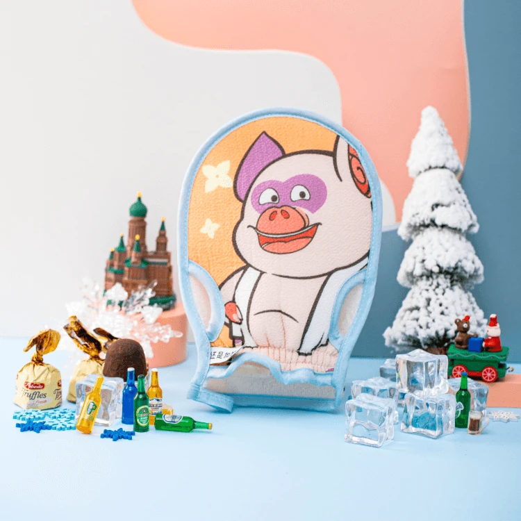 使点劲搓澡巾哈尔滨文创纪念东北搓澡的纪念品思和文创尔滨好礼