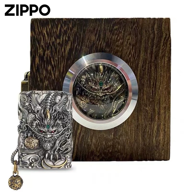 zippo打火机正品官方正版男士原装灵动貔貅燃油防风个性收藏送礼